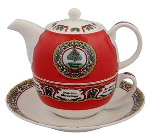 Halcyon Days - Tea for One Set - Vintage Christmas