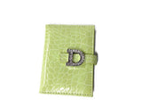 Russ Berrie - Pocket Size Notebook - Green - Rhinestone Monogrammed"D" [Office Product]