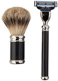 Perma Brands - Gold-Dachs - 3 Pc. Shaving Set - Stand, Brush & Razor