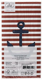 Boston International - Paper Guest Towel 16 Count - Yacht Club Anchor Red