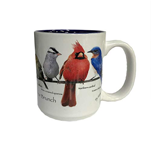 Jim Rathert - 15 oz. Mug - Birds on a Branch - White Handle