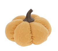 Boston International - Small Fabric Pumpkin - Saffron Yellow