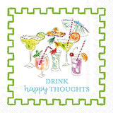 Boston International - 3-Ply 5" Cocktail Napkins 20 Count - Happy Thoughts