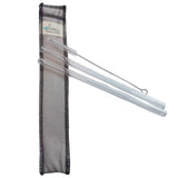 Drinking Straws.Glass - Double Glass Straw Set - 9.5mm x 8" - Gray Case