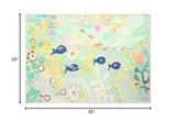 Olivia's Home - 32" x 22" Accent Rug - Little Blue Fish