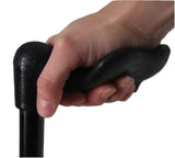Harvy Canes - Palm Grip Folding Cane - Black - Right Handed