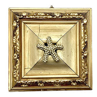 Museum Bees - Painted Frame w/ Starfish on Brooch - 5.75"