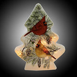 Stony Creek - Frosted Glass - 5.5" Christmas Tree - Cardinals
