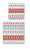 IHR Ideal Home Winter Holiday 3-Ply Paper Napkins, 20-Count, 6.5" x 6.5", Reindeer Stripe