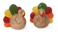 Boston International - Salt & Pepper Set - Turkey w/ Colorful Tails