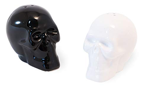 Boston International - Salt & Pepper Set - Black & White Skull