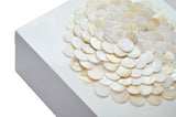 Tozai Home - Trinket Box - Shell Covered - 6" x 6"