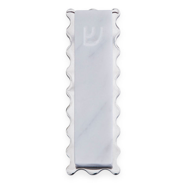 Jonathan Adler - Ripple Mezuzah - White Marble