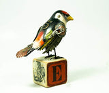Mullanium - Steampunk Inspired Sculpture - Manakin on Block
