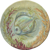 Merritt - Melamine Round Salad Plate - Sea Life Fish - 7.5"