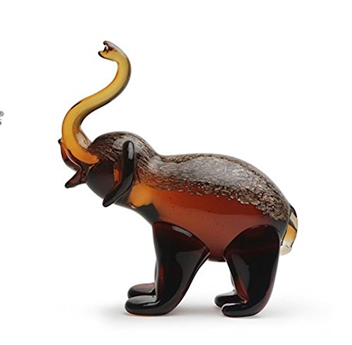 Dynasty Gallery - Decorative Glass - Brown Elephant