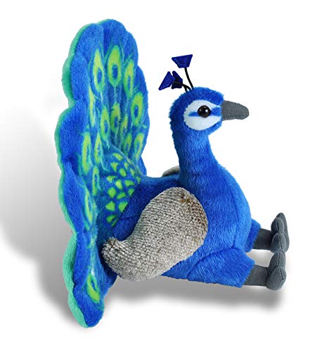 Cuddlekins Peacock Plush Stuffed Animal by Wild Republic, Kid Gifts, Zoo Animals, 12 Inches