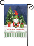 Studio M - Garden Flag - Gnome For Christmas