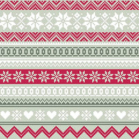 Boston International - 3-Ply 6.5" Lunch Napkins - Nordic Pattern
