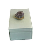 Tozai Home - Amethyst Geode Hinged Trinket Box
