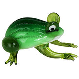 HomArt - Green Glass Frog - 1.75"
