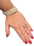 Pearlhill - 7mm - Coil Bracelet - The Egg Shell White Pearl