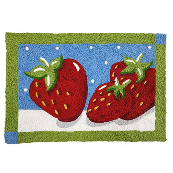 Jellybean - 30x20 Indoor/Outdoor Accent Rug - Strawberry Patch