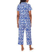 BedHead - Short Sleeve Cropped PJ Set - Leaves & Berries - Medium
