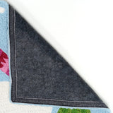 Jellybean - 30x20 Indoor/Outdoor Accent Rug - Mustang on Turquoise