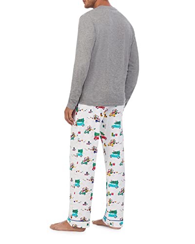 Bedhead - Men's Henley Flannel PJ Set - Holiday Rush - XS