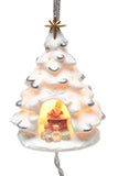 Appletree Design - Porcelain Light Cover Ornament - Santa's Workshop in a Tree