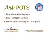 Studio M - Art Planter - 6" - Buffalo Check