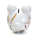Child To Cherish - Large Piggy Bank - Gone Fishing