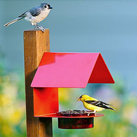 Couronne - The Cottage - House Bird Feeder - Red