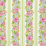Boston International - 3-Ply 6.5" Lunch Napkins 20 Count - Floral Garden Stripe