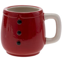 Boston International - 14oz. Ceramic Mug Stack - Festive Santa Duo