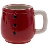 Boston International - 14oz. Ceramic Mug Stack - Festive Santa Duo