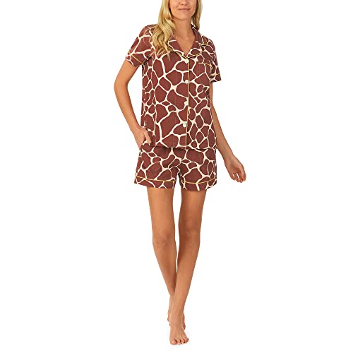 BedHead - Short Sleeve Shorty PJ Set - Giraffe - Large