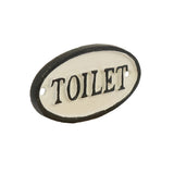 HomArt - Cast Iron Sign - Toilet - Black