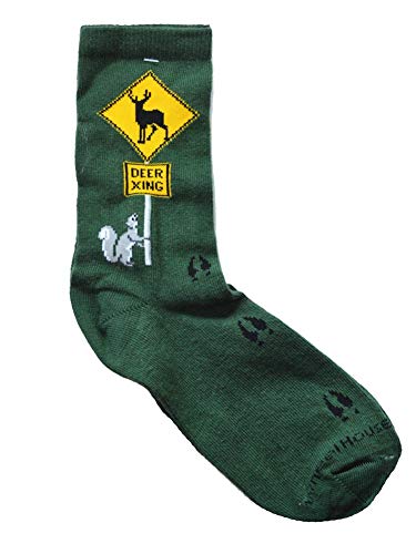 Wheel House Designs Socks - Deer Crossing on Hunter - 10-13