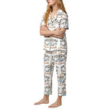 BedHead - S/S Poplin Capri PJ Set - Carousel - Small