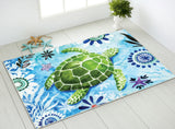Olivia's Home - 32" x 22" Accent Rug - Sea Creatures