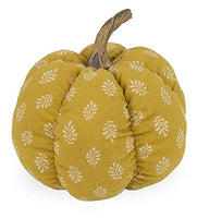Boston International - Small Fabric Pumpkin - Mustard