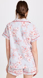 BedHead - Short Sleeve Shorty PJ Set - Courtyard Blooms - Large