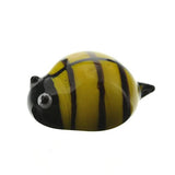 HomArt - Set of 5 Glass Bee - Yellow & Black
