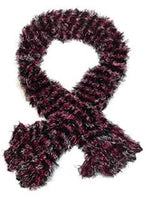 Magic Scarf - Super Soft Scarf - Multi-Colored Black Hot Pink & White