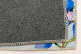 Olivia's Home Blue Bonnets Accent Washable Rug 22" x 32" Doormat