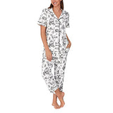 BedHead - Stretch S/S Capri PJ Set - Alice in Wonderland - Medium