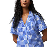 BedHead - Stretch Short Sleeve Shorty PJ Set - Cool Palms - Small