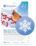 GC - Window Alert -  Window Strike Deterrent - 4 Decals - Snowflake